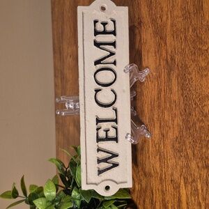 ABBOTT Cast Iron "Welcome" Sign Home Decor